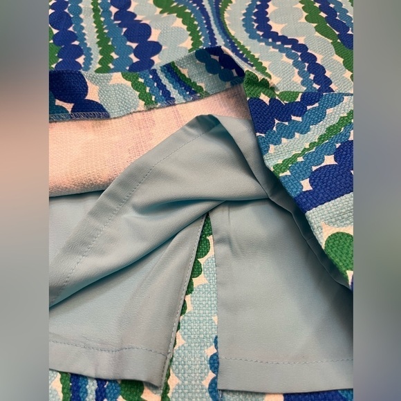 Talbots Wavy Dots Lined Skirt Size 4P EUC Hippie Boho Chic Bohemian Hippy 70s - Picture 3 of 6